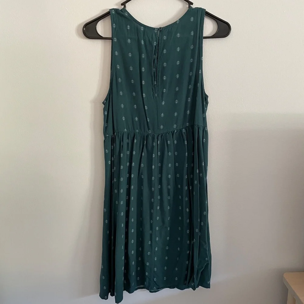 Old Navy Teal Printed Mini Dress - Picture 6 of 6